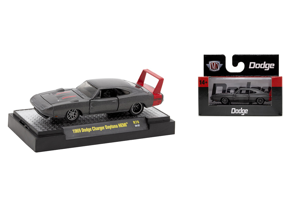 DODGE CHARGER DAYTONA HEMI (1969), GREY (ДЛИНА МОДЕЛИ 6-10 СМ)