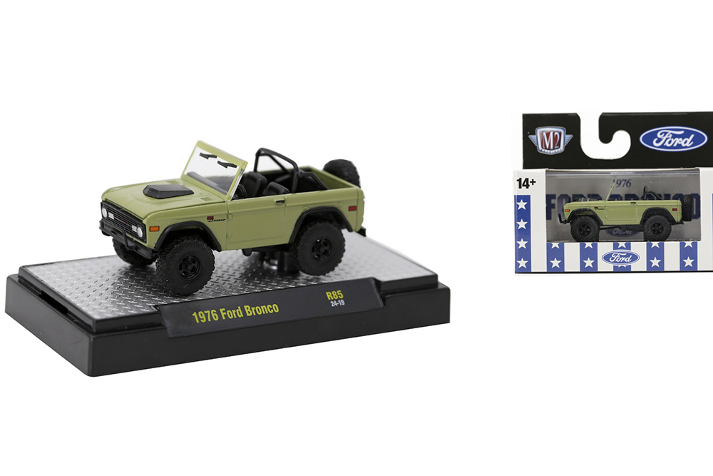 FORD BRONCO (1976), GREEN (ДЛИНА МОДЕЛИ 6-10 СМ)