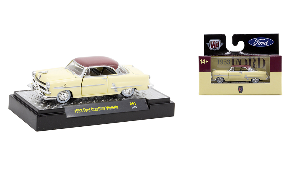 FORD CRESTLINE VICTORIA 1953, BEIGE (ДЛИНА МОДЕЛИ 6-10 СМ)