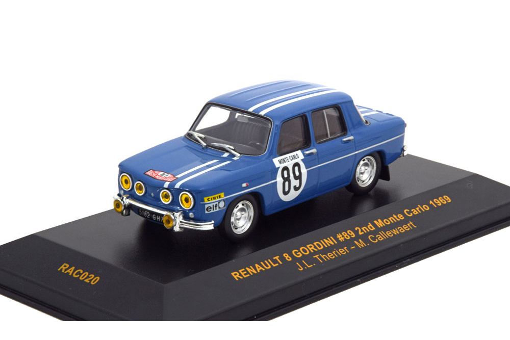 RENAULT 8 GORDINI NO 89 RALLYE MONTE CARLO 1969