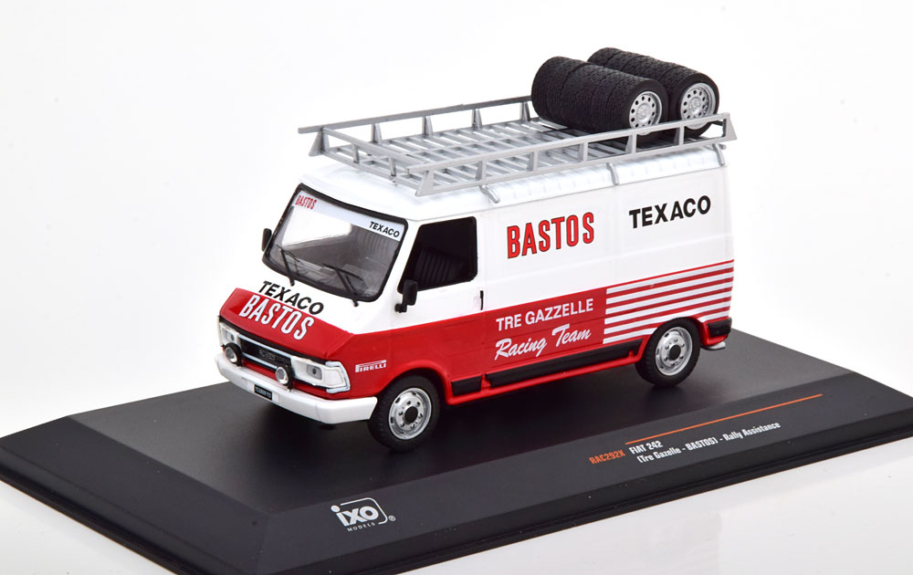 FIAT 242 RALLY ASSISTANCE BASTOS WHITE RED