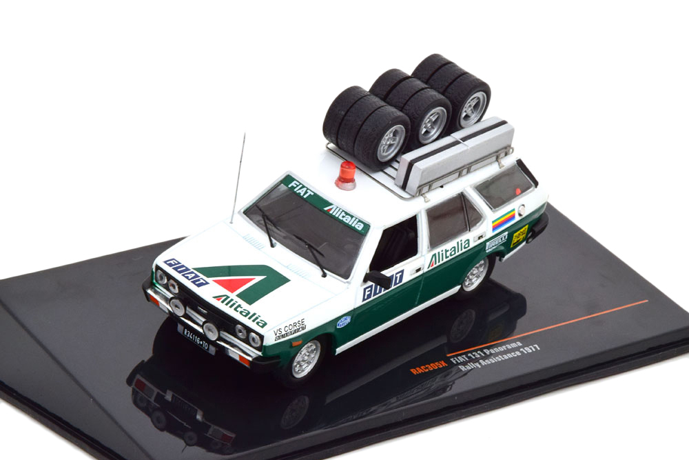 FIAT 131 PANORAMA FIAT ALITALIA TEAM С БАГАЖНИКОМ И КОЛЕСАМИ НА КРЫШЕ 1979