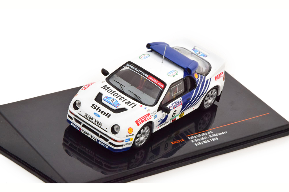 FORD RS200 #6 GRUNDEL/MELANDER 5 МЕСТО LOMBARD RAC RALLY 1986