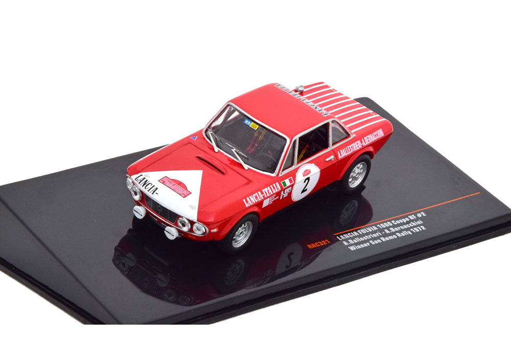 LANCIA FULVIA 1600 COUPE HF #2 MARLBORO BALLESTRIERI/BERNACCHINI WINNER RALLY SAN REMO 1972