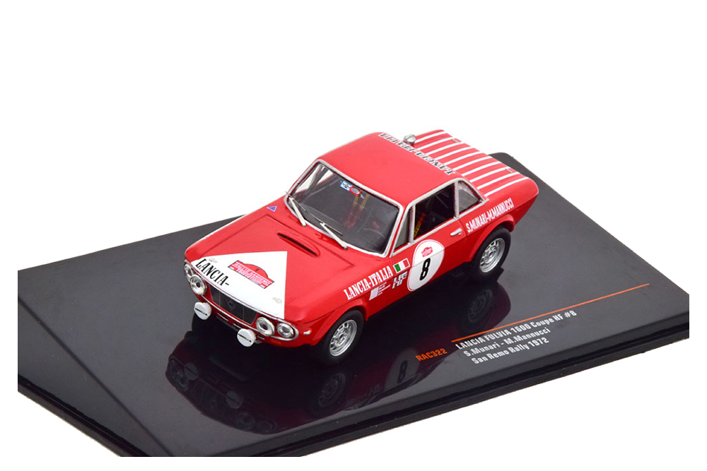 LANCIA FULVIA 1600 COUPE HF #8 MARLBORO MUNARI/MANNUCCI RALLY SAN REMO 1972