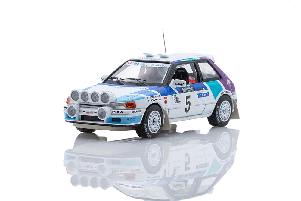MAZDA 323 GTX #5 SALONEN/SILANDER 1000 LAKES RALLY С ЛЮСТРОЙ 1990