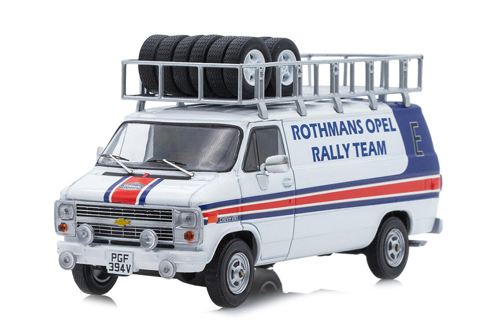 CHEVROLET G-SERIE ТЕХНИЧКА ROTHMANS OPEL RALLY TEAM (С БАГАЖНИКОМ И КОЛЕСАМИ НА КРЫШЕ) 1983