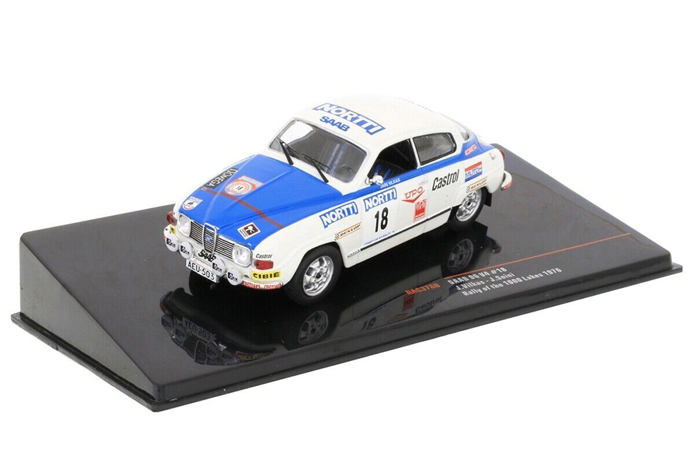SAAB 96 V4 #18 1000 LAKES RALLY 1976 J.VILKAS/J.SOINI