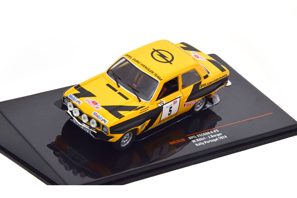 OPEL ASCONA A 1.9 SR #5 OPEL EURO HANDLER TEAM ROEHRL/BERGER RALLY PORTUGAL 1974