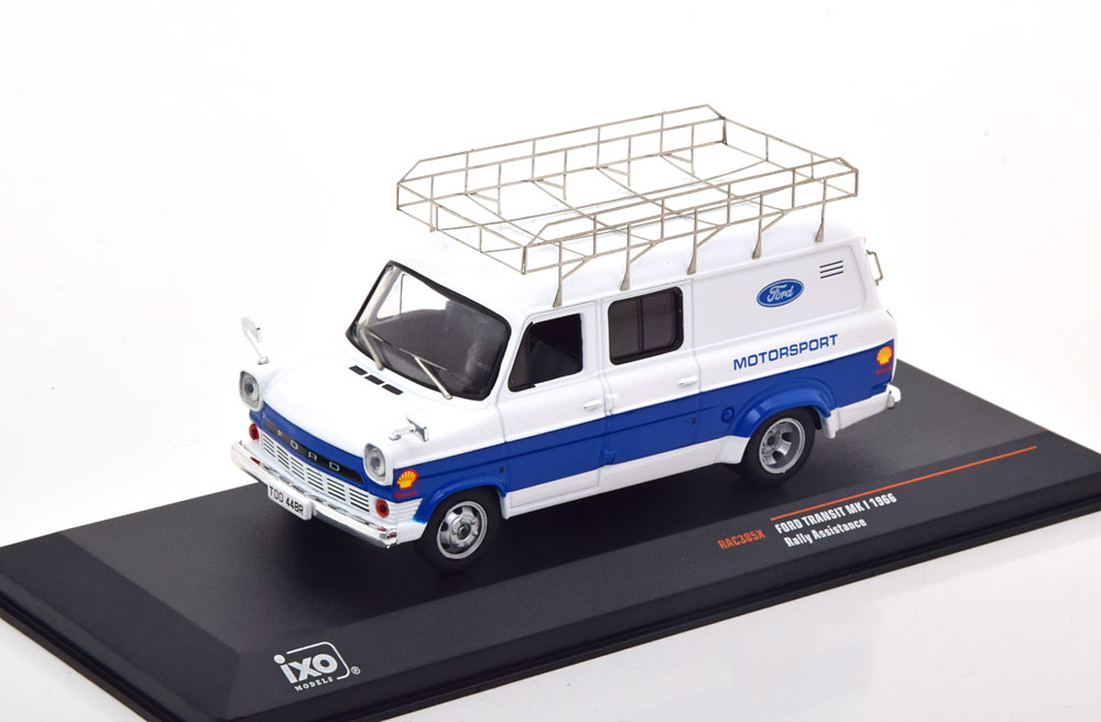 FORD TRANSIT MK1 FORD MOTORSPORT 1966 WHITE BLUE