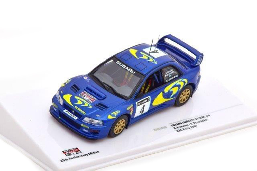 SUBARU IMPREZA S5 WRC #4 555 SUBARU WRT ERIKSSON/PARMANDER RAC RALLY 25TH RAC ANNIVERSARY EDITIOIN 1997