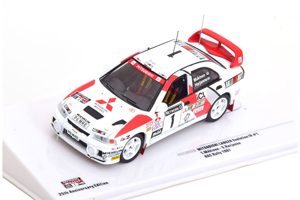 MITSUBISHI LANCER EVO IV #1 MITSUBISHI RALLIART MAKINEN/HARJANNE 6 МЕСТО RAC RALLY 25TH RAC ANNIVERSARY EDITION ЧЕМПИОН МИРА 1997
