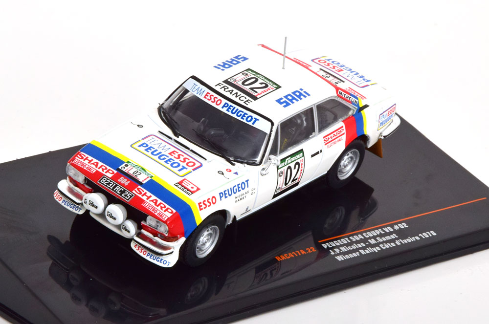 PEUGEOT 504 COUPE V6 NO 02 RALLY COTE D IVOIRE 1978