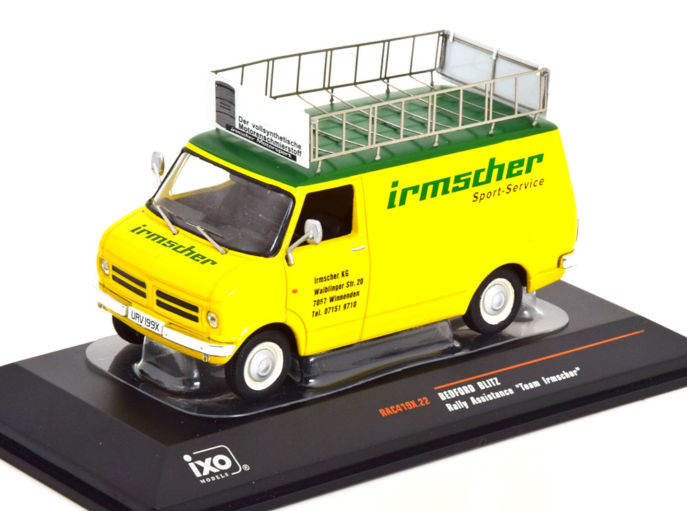 BEDFORD BLITZ IRMSCHER RALLY ASSISTANCE YELLOW GREEN
