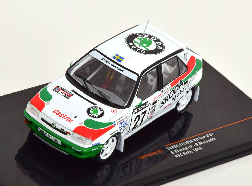 SKODA FELICIA KIT CAR NO.27, RAC RALLY 1996 BLOMQUIST / MELANDER / ШКОДА ФЕЛИКИА НАБОР АВТОМОБИЛЬ 27 РАЛЛИ RAC БЛОМКВИСТ МЕЛАНДЕР