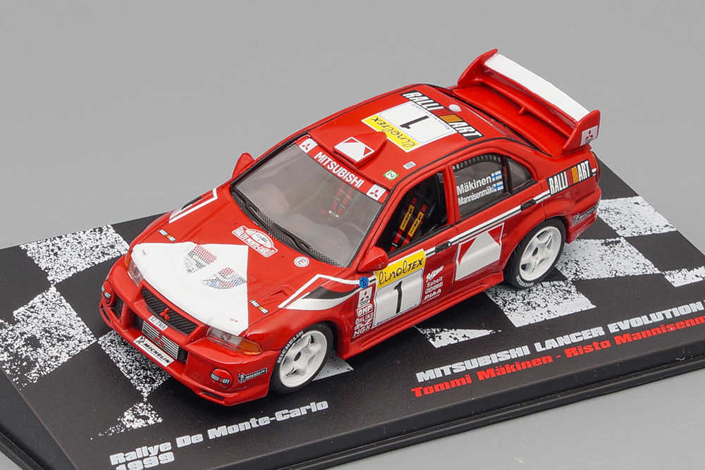 MITSUBISHI LANCER EVO VI - MAKINEN-MANNISENMAKI 1999 ИЗ СЕРИИ RALLY CARS 11