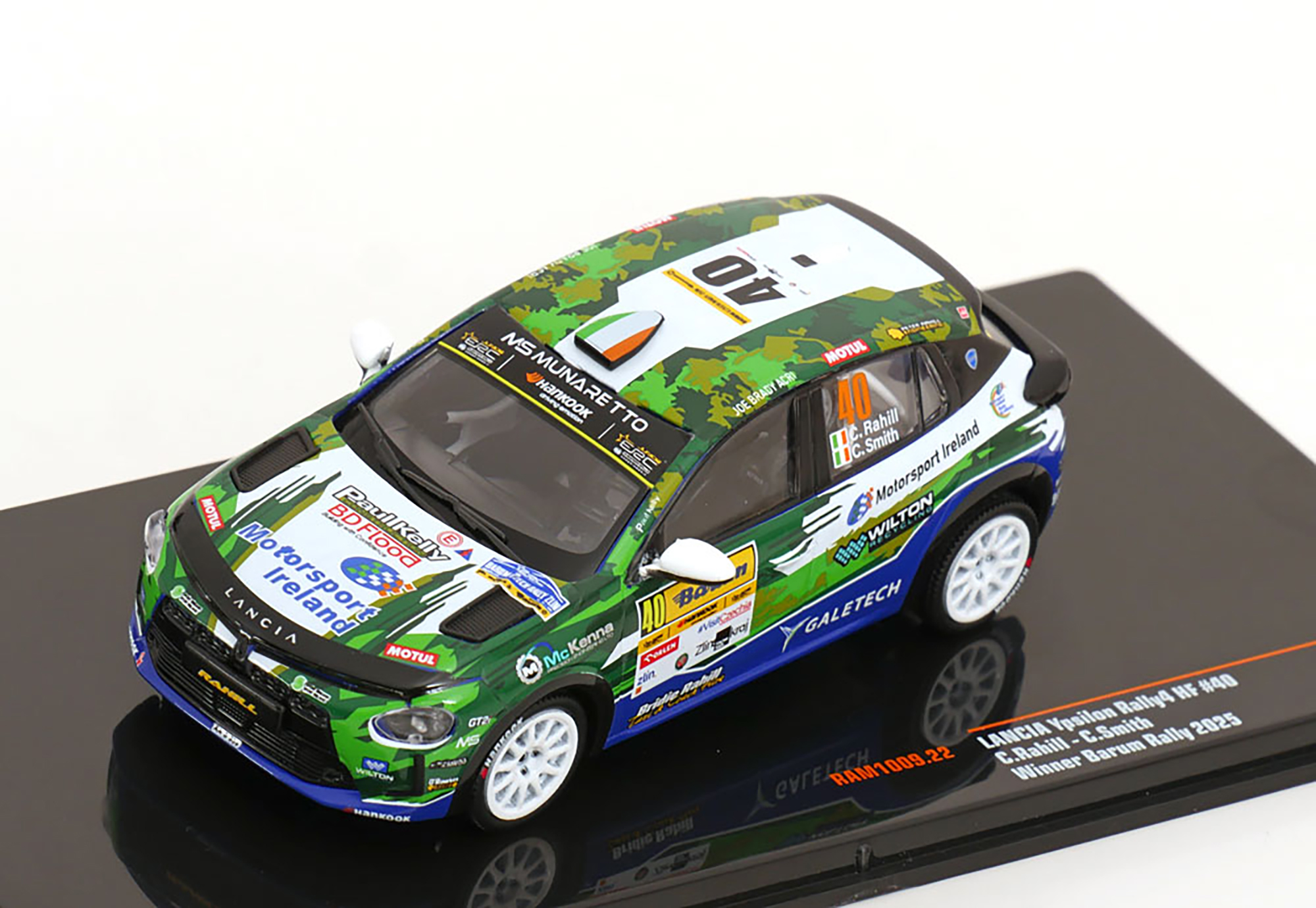 LANCIA YPSILON RALLY4 HF WINNER RALLY BARUM 2025 RAHILL / SMITH / ЛЯНЧА ЙПСИЛОН RALLY4 ХФ ПОБЕДИТЕЛЬ РАЛЛИ БАРУМ РАХИЛЛ СМИТ
