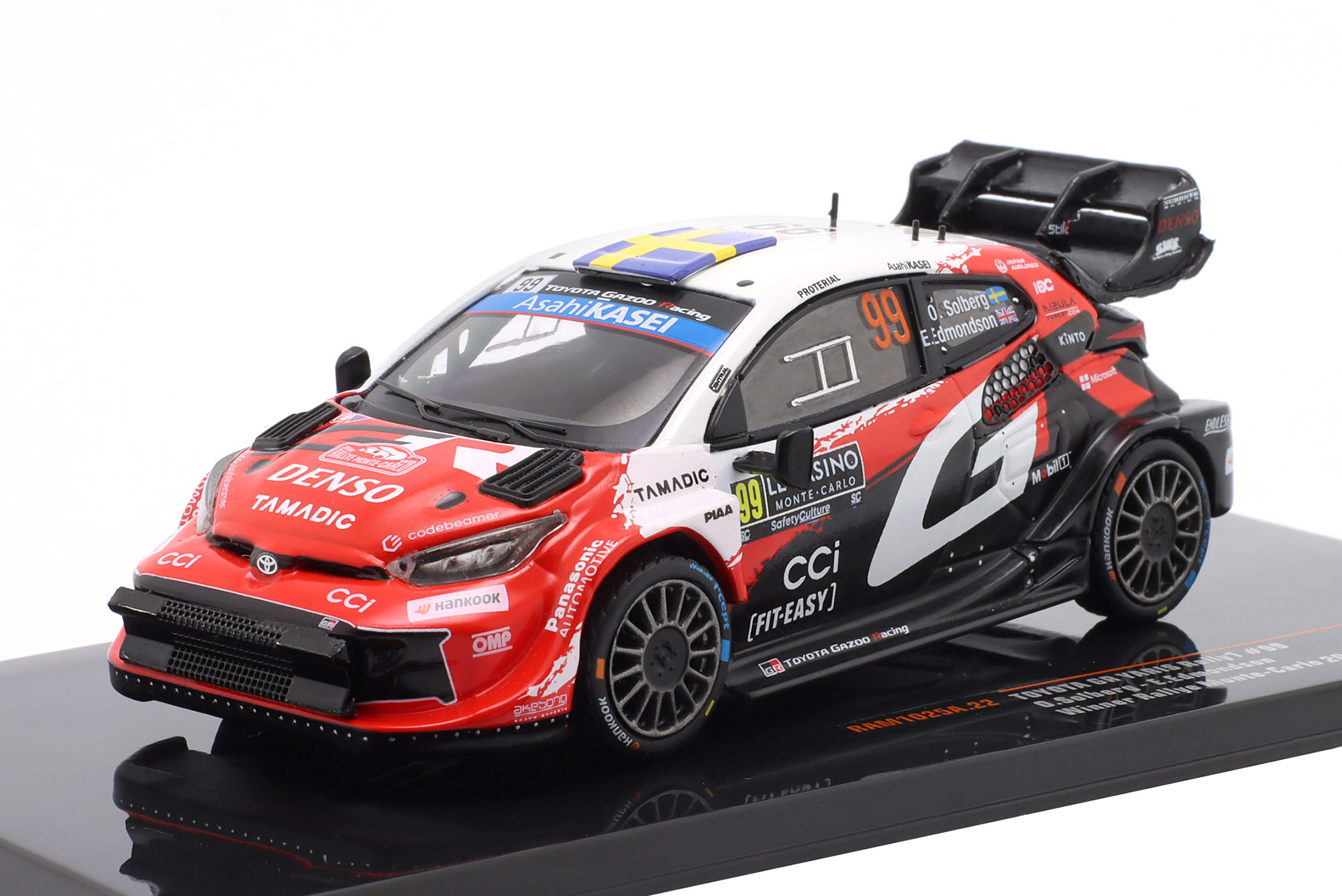TOYOTA GR YARIS RALLY1 #99 WINNER RALLYE MONTE CARLO 2026 SOLBERG, EDMONDSON / ТОЙОТА ГР ЯРИС RALLY1 ПОБЕДИТЕЛЬ РАЛЛИ МОНТЕ-КАРЛО СОЛБЕРГ ЕДМОНДСОН