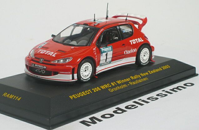 PEUGEOT 206 WRC WINNER RALLY NEW ZEALAND 2003