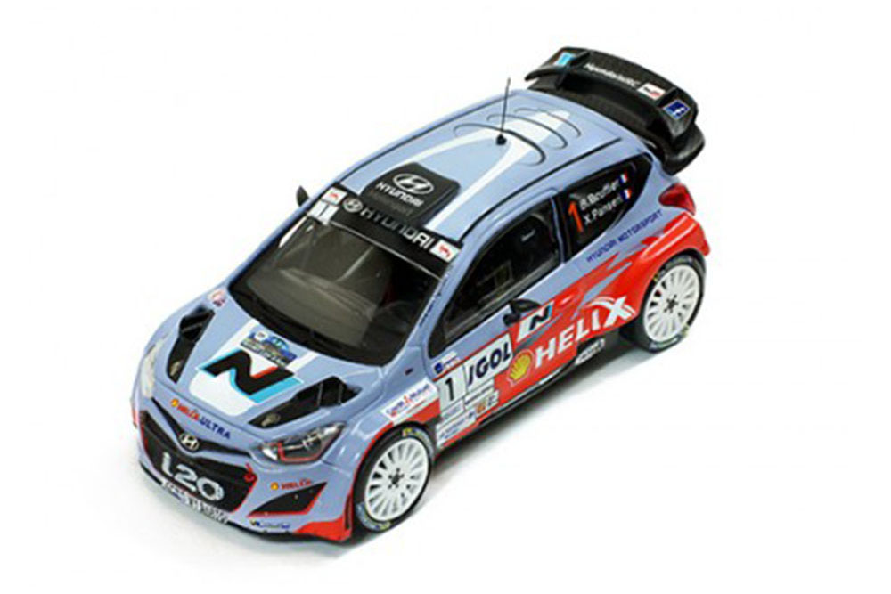 HYUNDAI I20 WRC #1 B.BOUFFIER X.PANSERI WINNER RALLY ANTIBES 2014 (FIRST WIN)