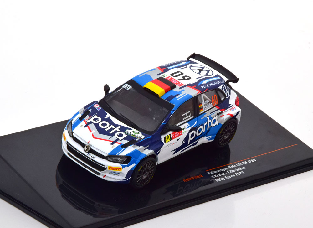 VW VOLKSWAGEN POLO GTI R5 NO 60 RALLY YPRES 2021