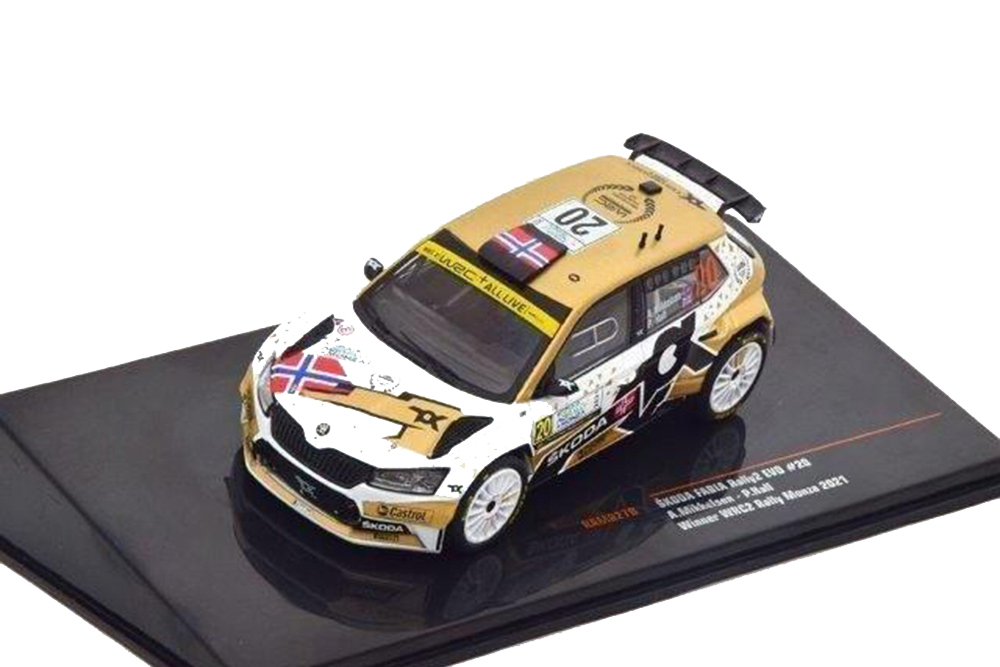 SKODA FABIA RALLY 2 EVO #20 TOKSPORT WRT MIKKELSEN/HALL 16 МЕСТО RALLY MONZA 2021