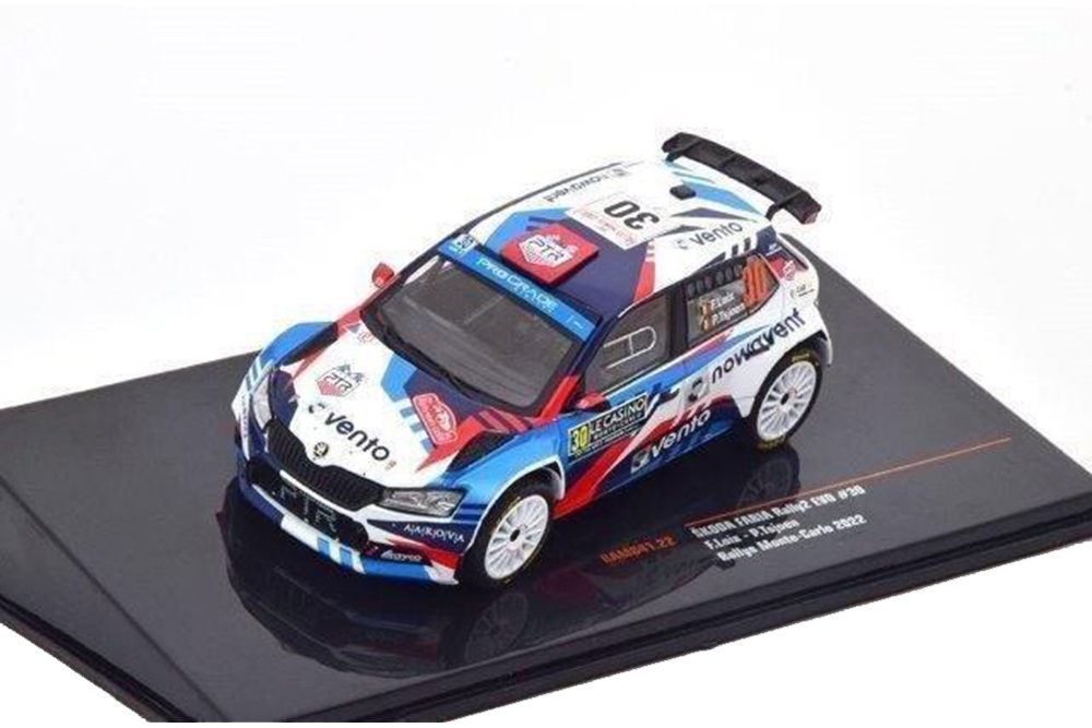 SKODA FABIA RALLY 2 EVO #30 LOIX/TSJOEN 24 МЕСТО RALLY MONTE CARLO 2022