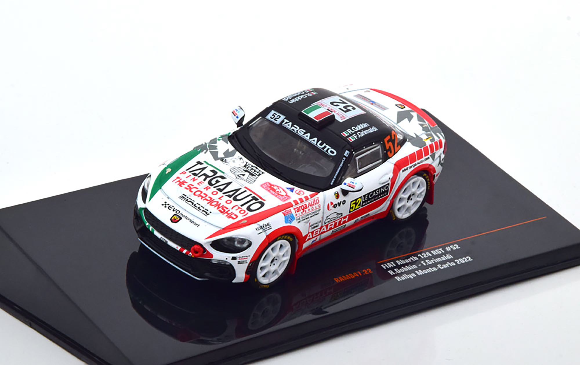 FIAT ABARTH 124 RGT NO.52, RALLY MONTE CARLO 2022 GOBBIN / GRIMALDI / ФИАТ АБАРТ 124 РГТ 52 РАЛЛИ МОНТЕ-КАРЛО ГОББИН ГРИМАЛДИ
