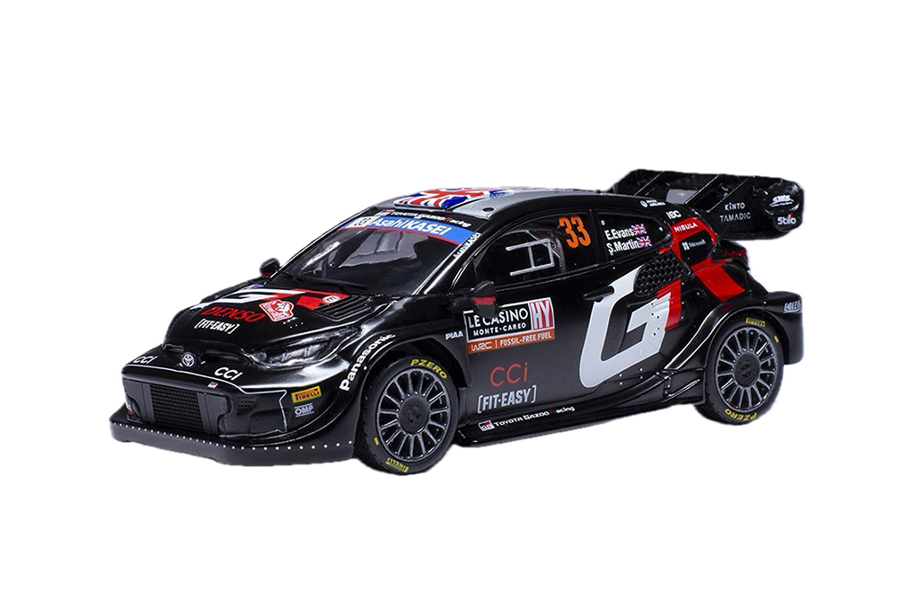 TOYOTA GR YARIS RALLY1 HYBRID #33 "TOYOTA GAZOO RACING WRT" EVANS/MARTIN 3 МЕСТО RALLY MONTE CARLO 2024
