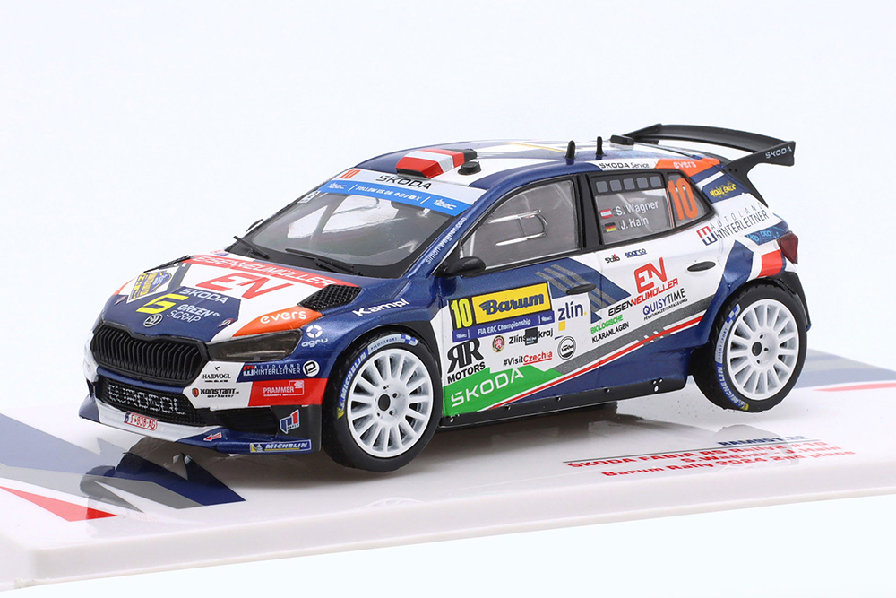 SKODA FABIA RS EVO RALLY2 #10 "EUROSOL RACING TEAM HUNGARY" WAGNER/HAIN 2 МЕСТО BARUM RALLY 2024