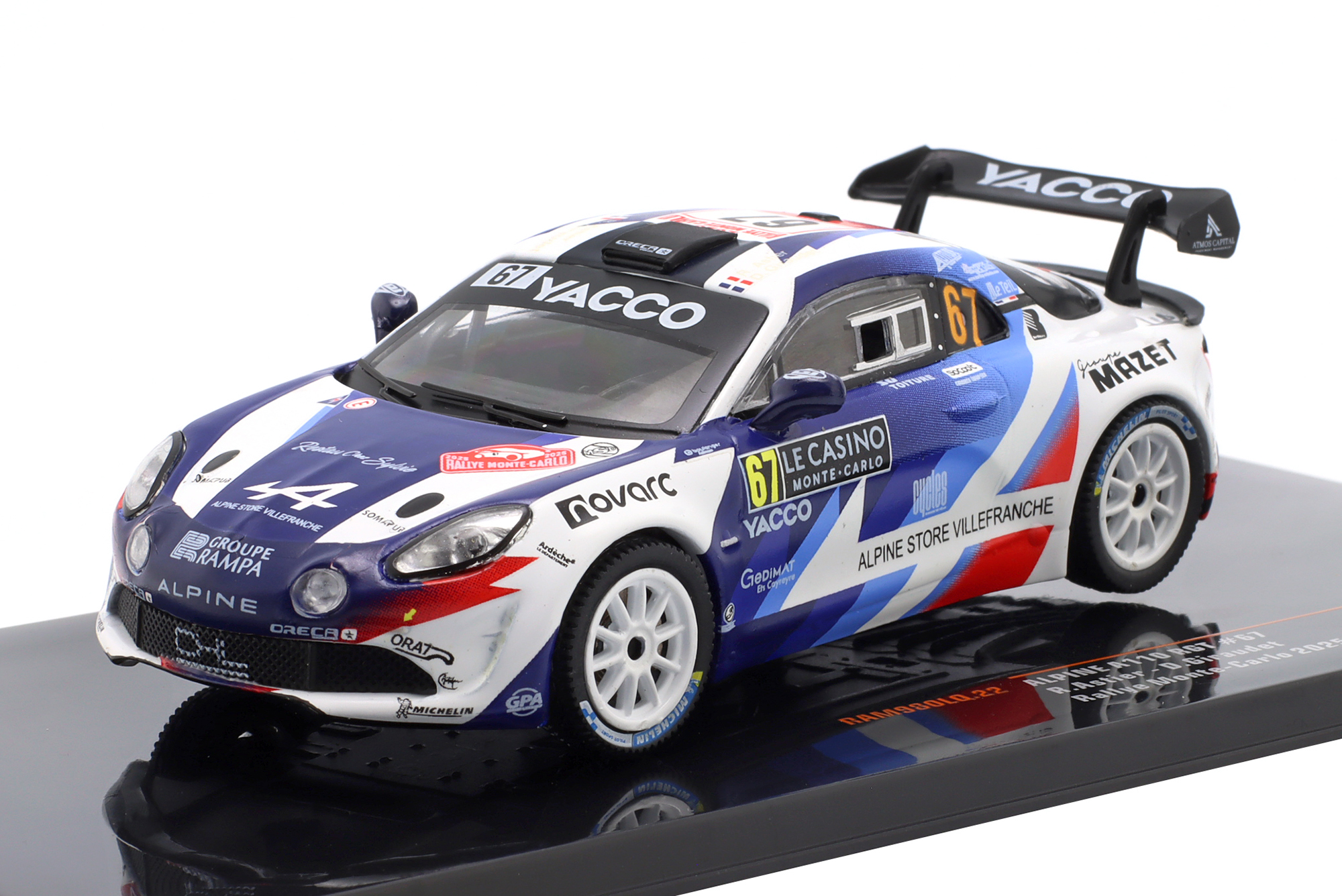 ALPINE A110 RGT #67 RALLY MONTE CARLO 2025 ASTIER, GIRAUDET / АЛЬПИН A110 РГТ РАЛЛИ МОНТЕ-КАРЛО АСТИЕР ГИРАУДЕТ