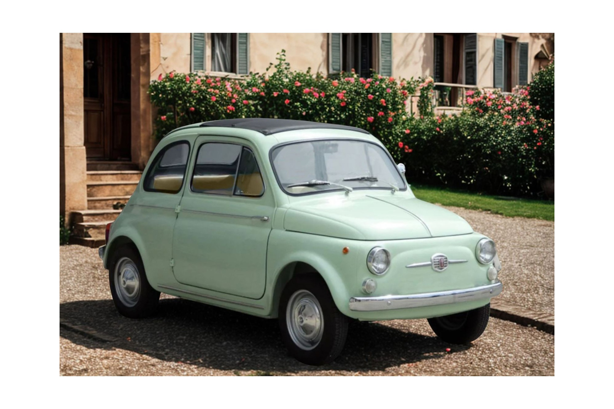 FIAT 500 D VERDE CHIARO / ФИАТ 500 Д КХИАРО 1:18 ЗЕЛЕНЫЙ