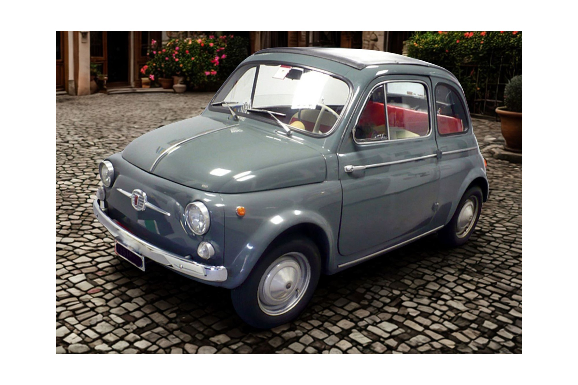 FIAT 500 D GRIGIO MEDIO / ФИАТ 500 Д МЕДИО 1:18 СЕРЫЙ