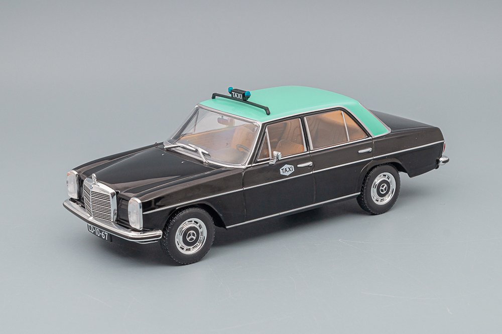 MERCEDES-BENZ 200D W115 LISBOA TAXI 1968, BLACK GREEN