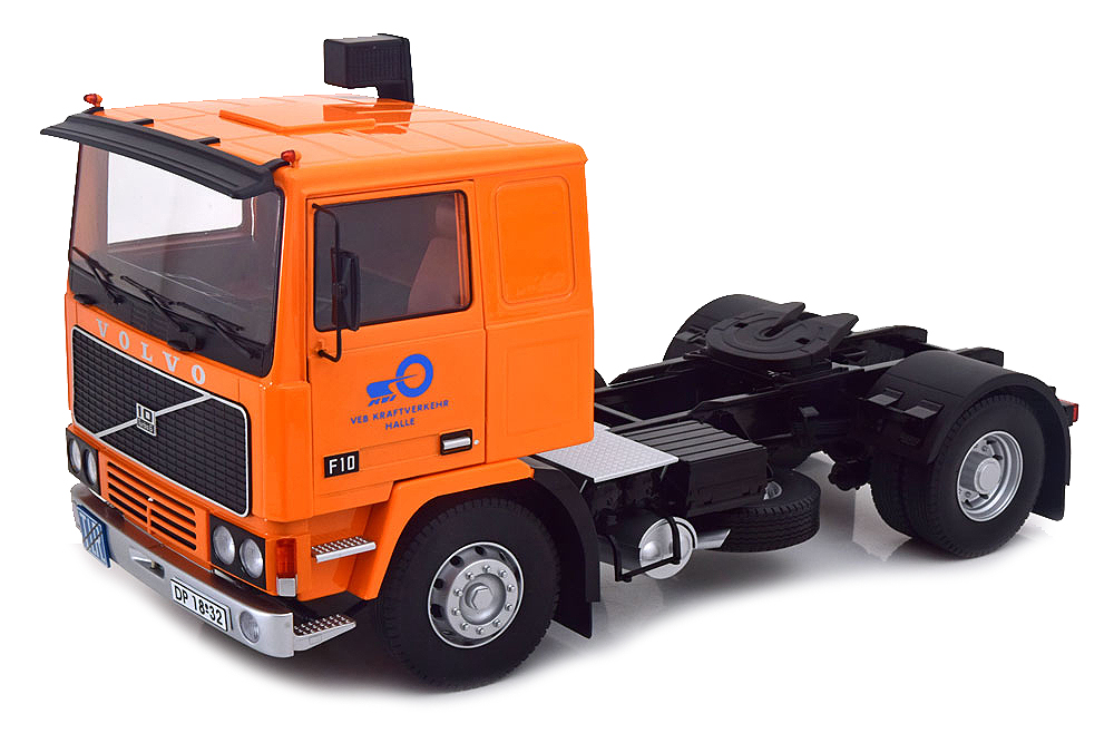 VOLVO F10 VEB KRAFTVERKEHR HALLE 1977 ORANGE/BLACK / ВОЛЬВО
