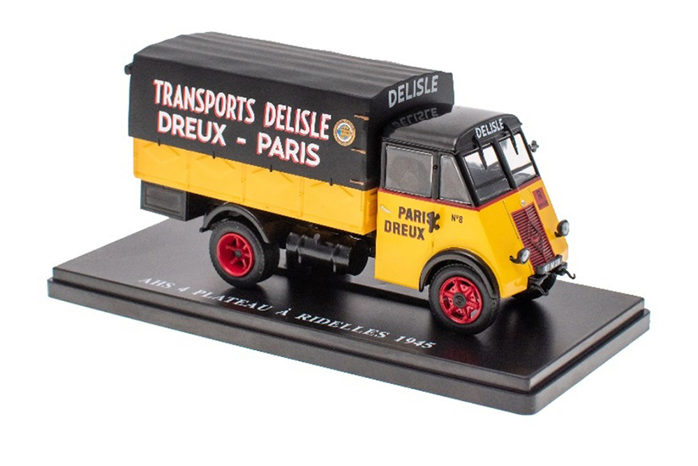 RENAULT AHS 4 БОРТОВОЙ ГРУЗОВИК C ТЕНТОМ "DELISLE" 1945 YELLOW/BLACK