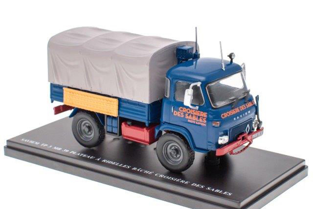 RENAULT SAVIEM TP 3 MB 39 БОРТОВОЙ ГРУЗОВИК 4X4 C ТЕНТОМ CROISIERE DES SABLES 1975 BLUE
