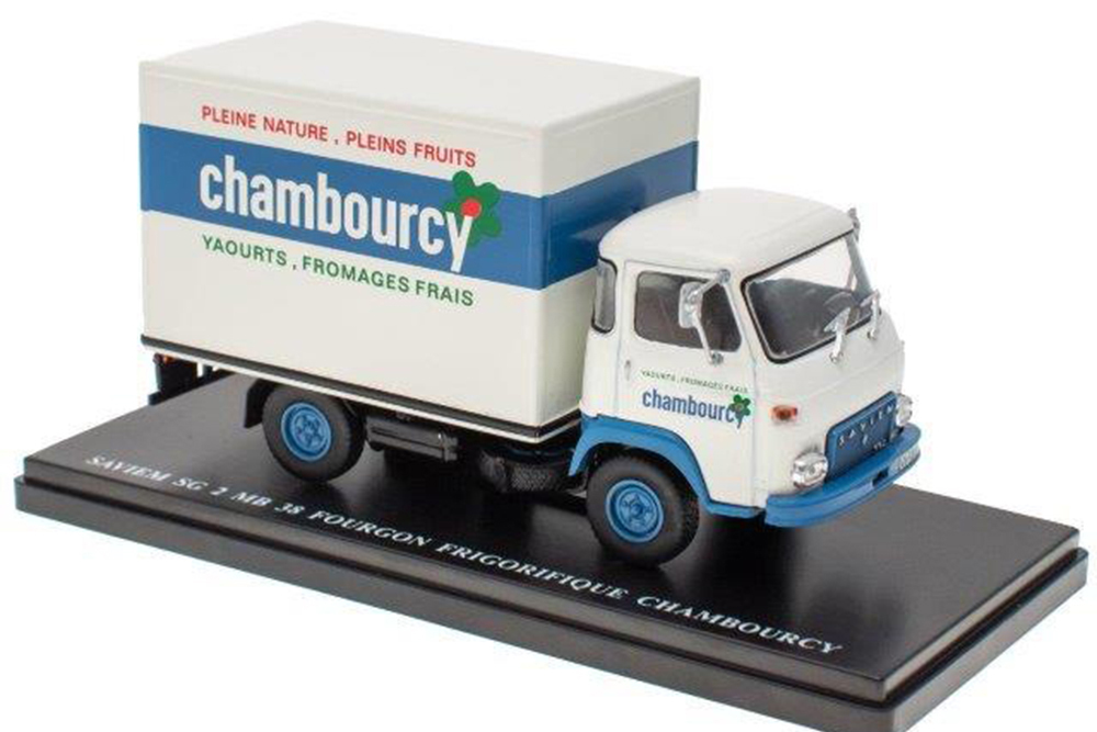 RENAULT SAVIEM SG 2 MB 38 ФУРГОН-РЕФРИЖЕРАТОР CHAMBOURCY 1969 WHITE/BLUE