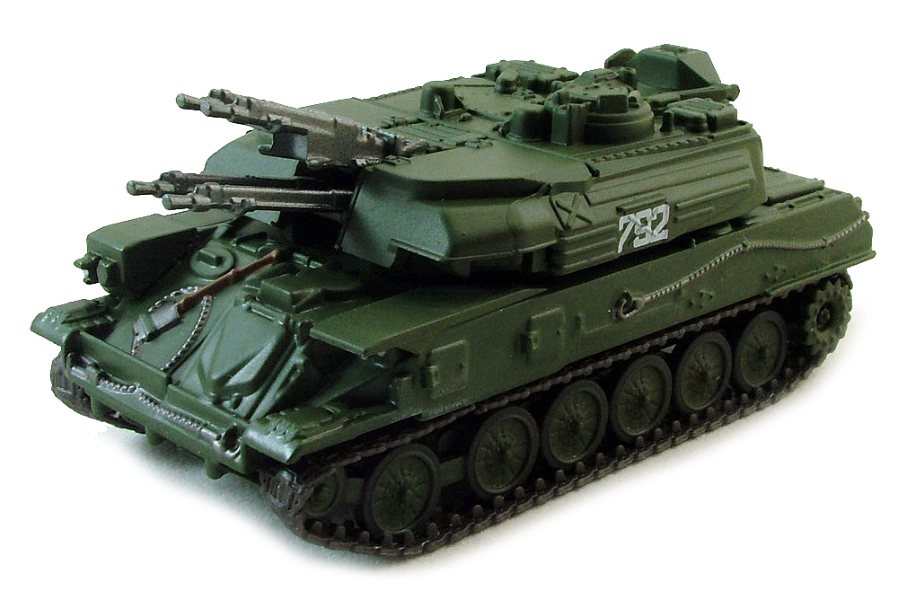 TANK PANZER ЗСУ-23-4 ШИЛКА ЗЕЛЕНЫЙ (ЖУРНАЛ РУССКИЕ ТАНКИ #38)