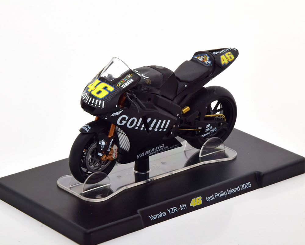 YAMAHA YZR-M1 NO 46 MOTO GP TEST PHILIP ISLAND 2005 MATT-BLACK