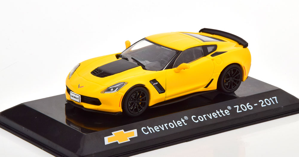 CHEVROLET CORVETTE Z06 2017 YELLOW FLATBLACK