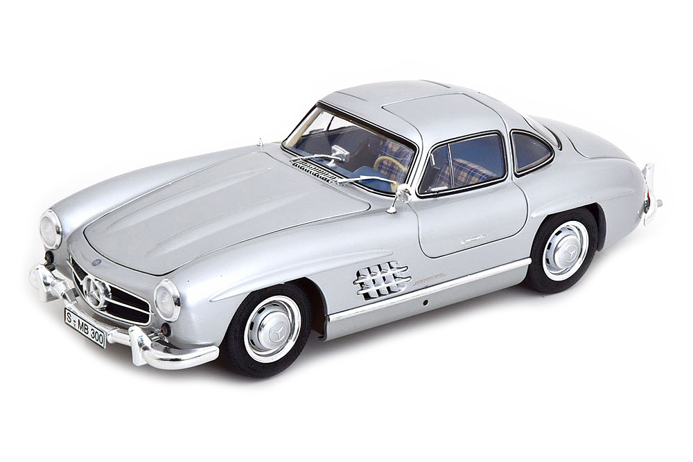 MERCEDES W198 300 SL GULLWING 1954-1957 SILVER/BLUE / МЕРСЕДЕС 300 СЛ КРЫЛО ЧАЙКИ СЕРЕБРИСТЫЙ С СИНИМ САЛОНОМ