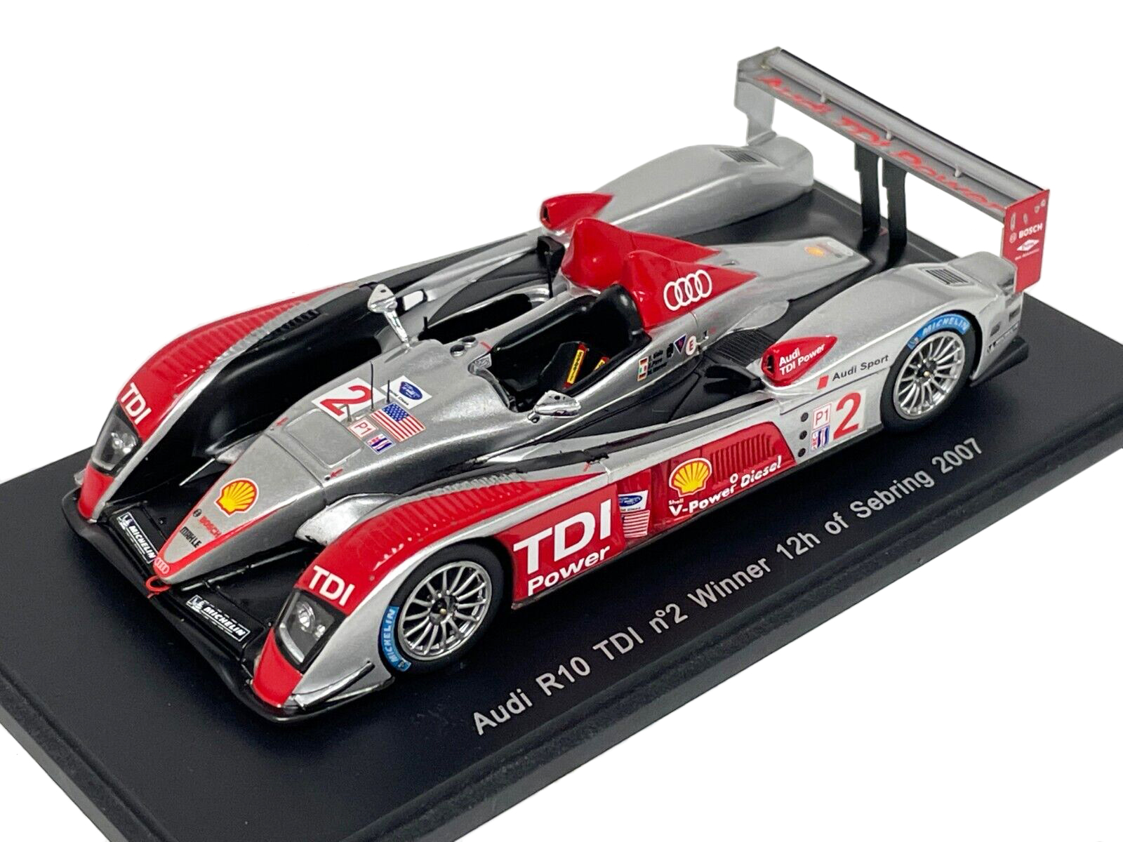 AUDI R10 #2 ПОБЕДИТЕЛЬ 12 ЧАСОВ СЕБРИНГА (2007) F.BIELA-E.PIRRO-M.WERNER