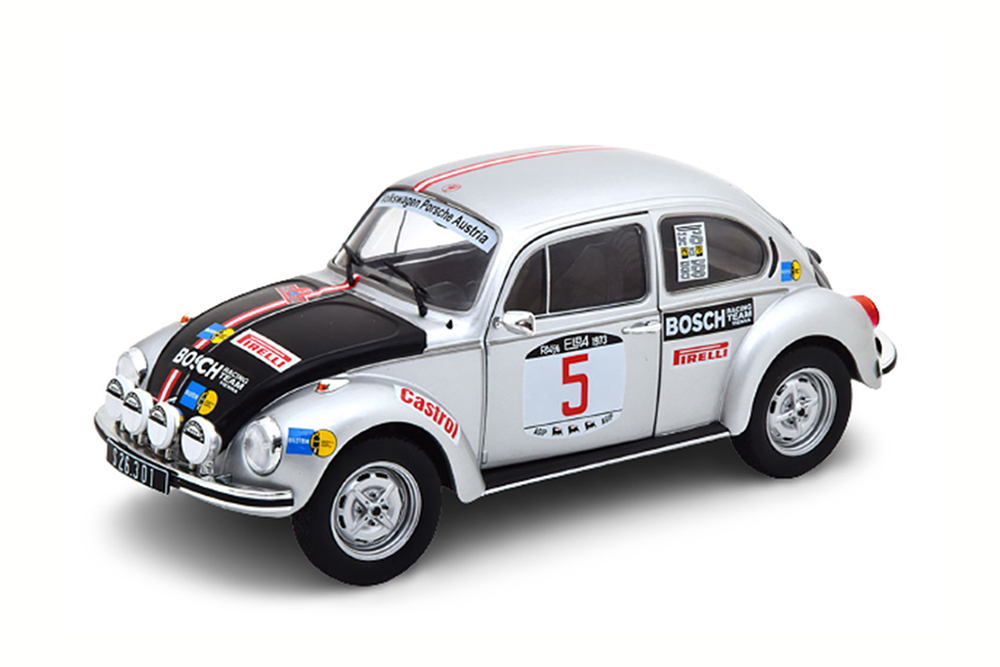 VW VOLKSWAGEN KAFER 1303 WINNER RALLY ELBA 1973 SILVER BLACK WARMBOLD/HAGGBOM