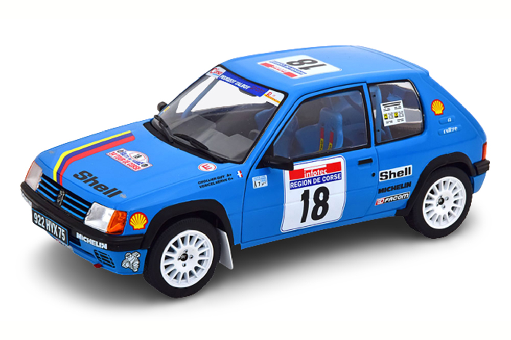 PEUGEOT 205 NO 18 TOUR DE CORSE 1990 CHOLLIER/VERICEL