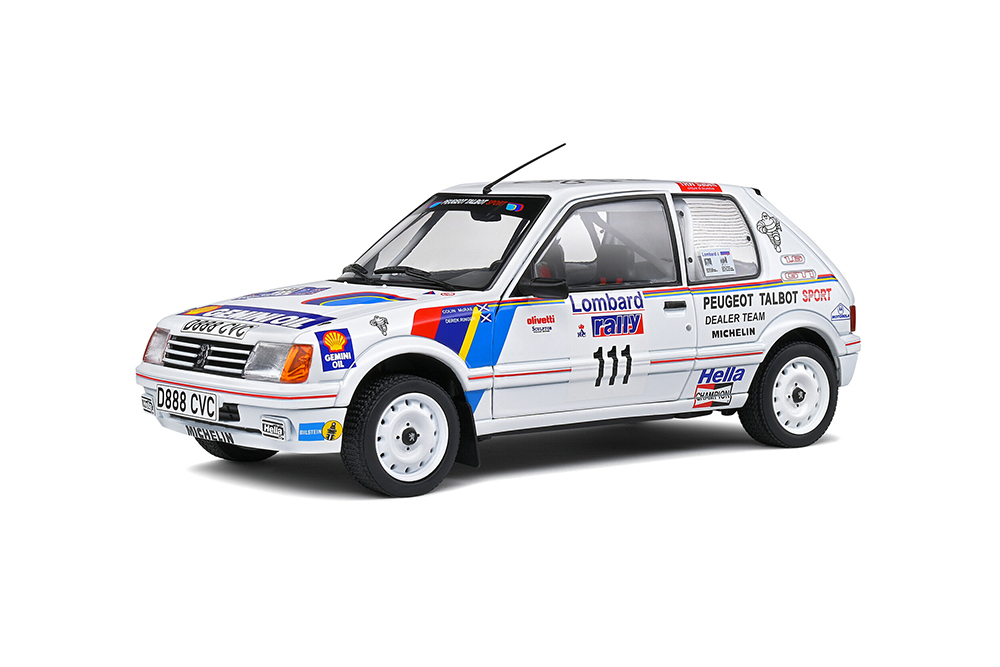 PEUGEOT 205 GTI NO 111 LOMBARD RAC RALLY 1988**ПЕЖО ПИЖО ПЫЖ - Масштабные  модели 1:18 - 1:43 - 1:12 - Магазин масштабных моделей МОДЕЛЛИСИМО