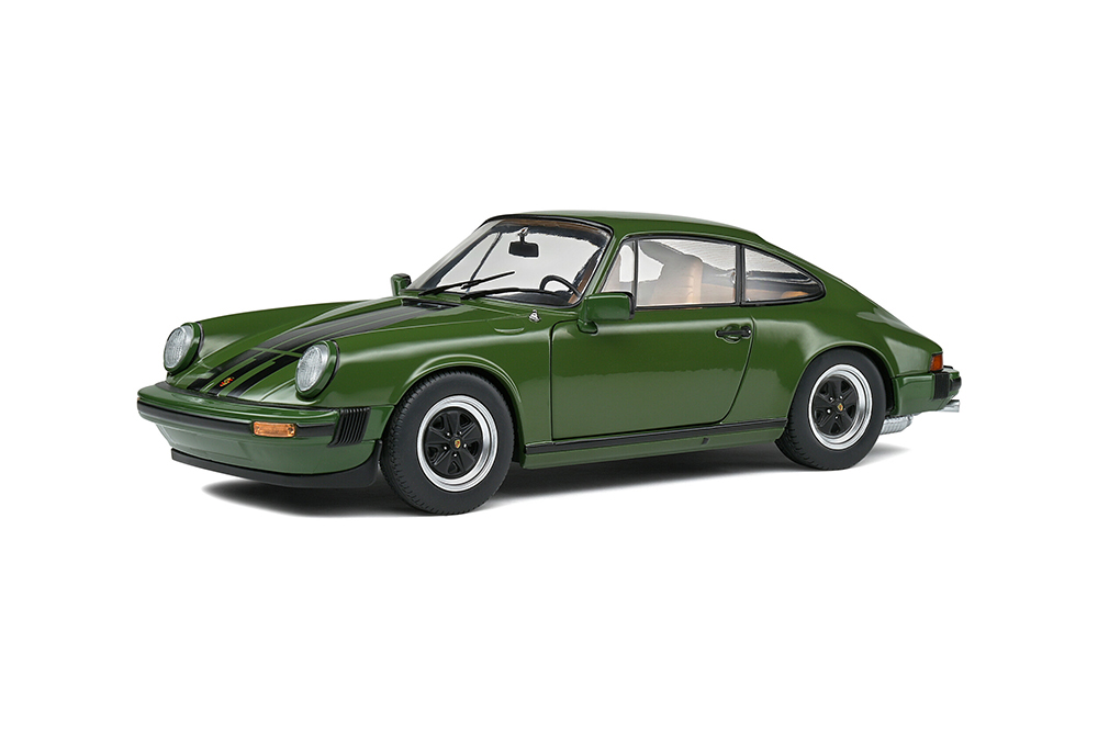PORSCHE 911 3.0 SC COUPE 1974 GREEN BLACK