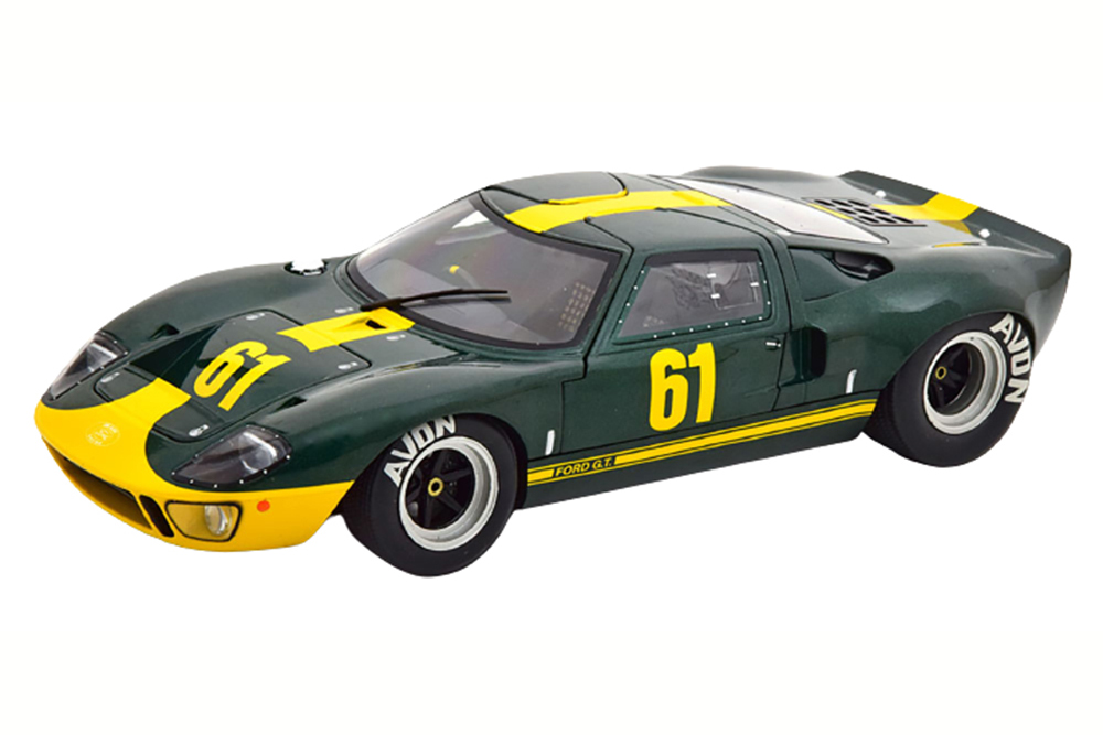 FORD GT40 NO 61 DARK GREEN METALLIC/YELLOW