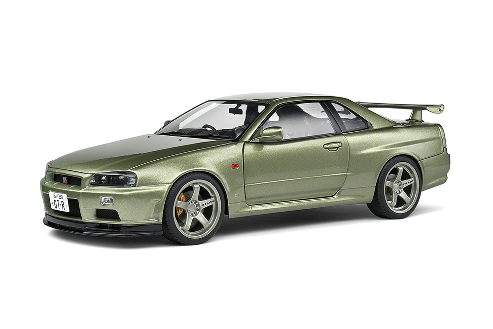 NISSAN SKYLINE GT-R R34 1999 LIGHT GREEN METALLIC