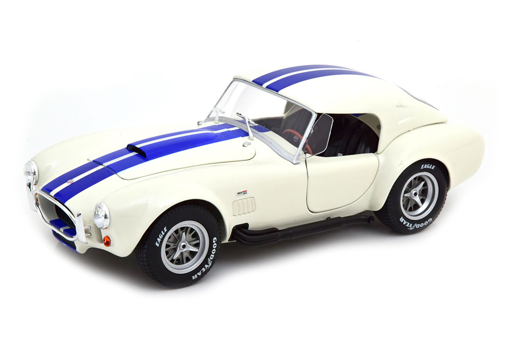 SHELBY COBRA 427 S/C WITH REMOVABLE HARDTOP WHITE/BLUE